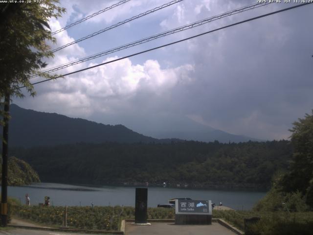 西湖からの富士山