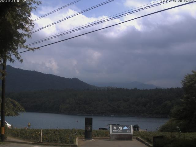 西湖からの富士山