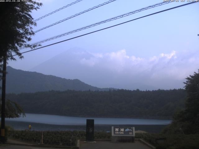 西湖からの富士山