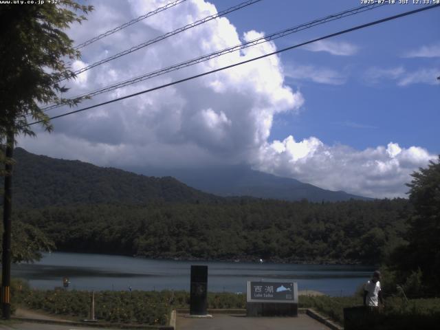 西湖からの富士山