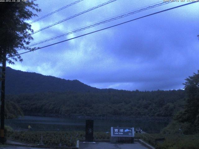 西湖からの富士山