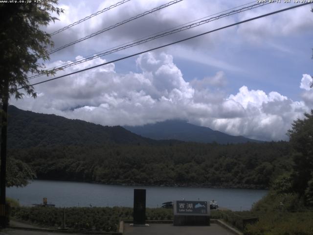 西湖からの富士山