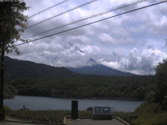 西湖からの富士山