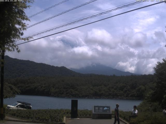 西湖からの富士山