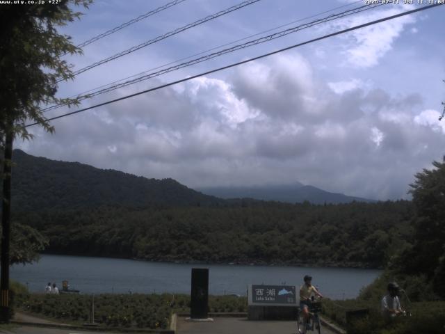 西湖からの富士山