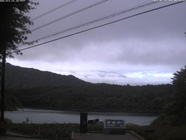 西湖からの富士山