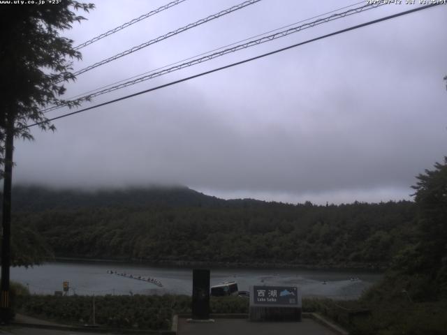西湖からの富士山