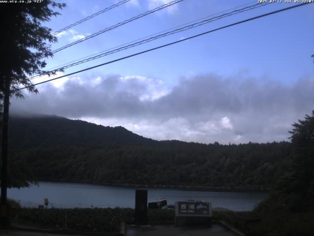 西湖からの富士山