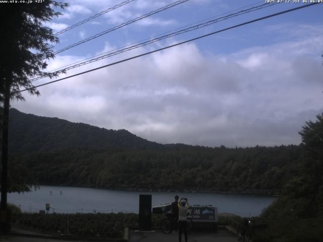 西湖からの富士山
