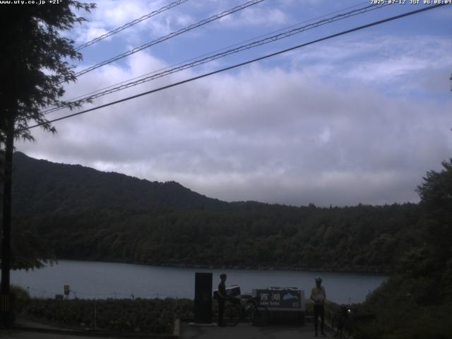 西湖からの富士山