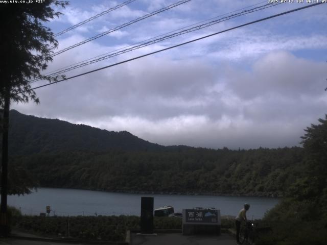 西湖からの富士山