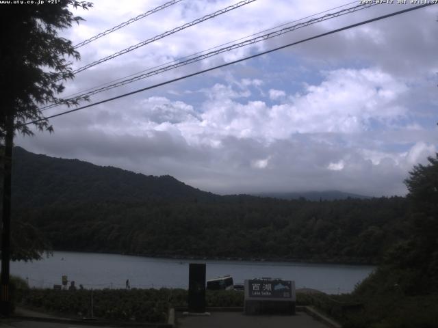 西湖からの富士山