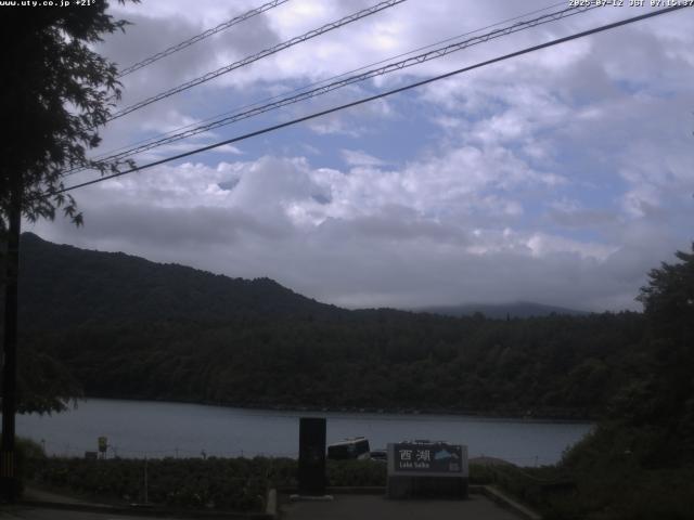 西湖からの富士山