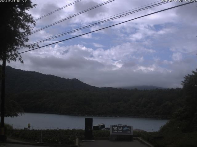 西湖からの富士山