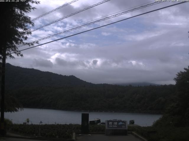 西湖からの富士山