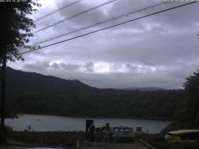 西湖からの富士山