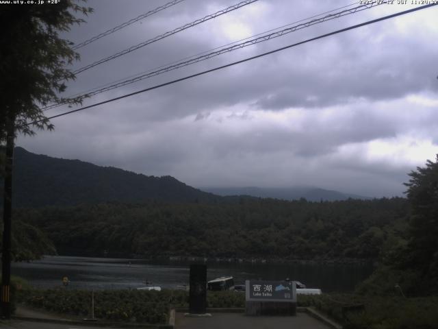 西湖からの富士山