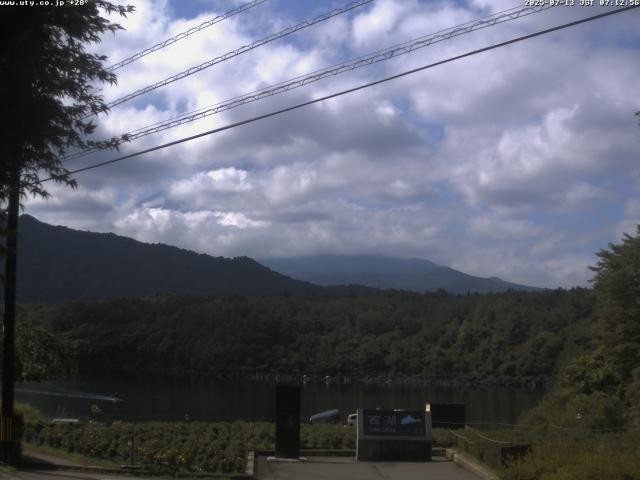 西湖からの富士山