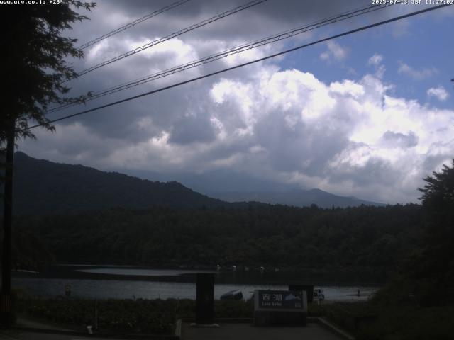西湖からの富士山