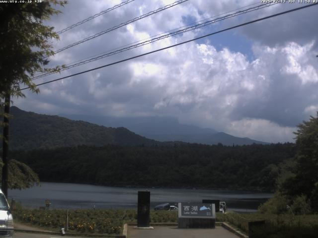 西湖からの富士山
