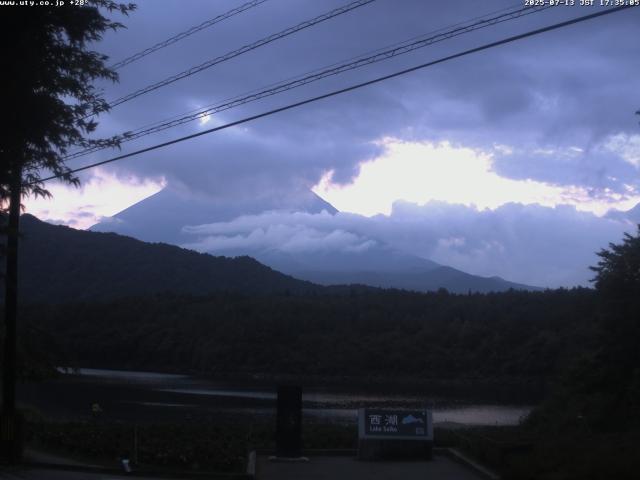 西湖からの富士山