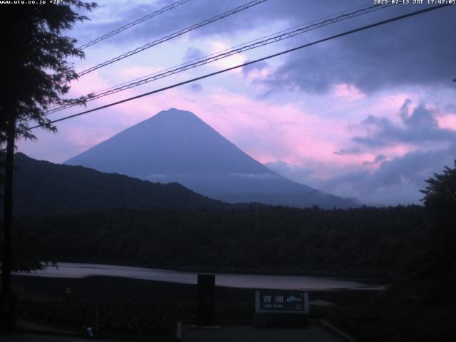 西湖からの富士山