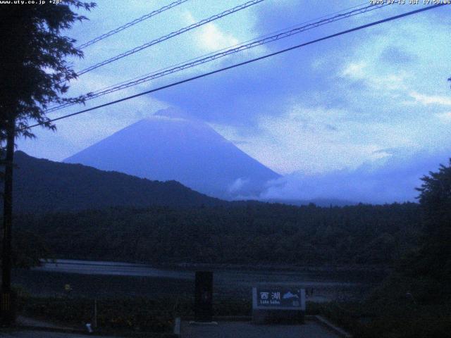 西湖からの富士山