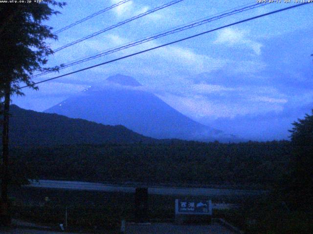 西湖からの富士山
