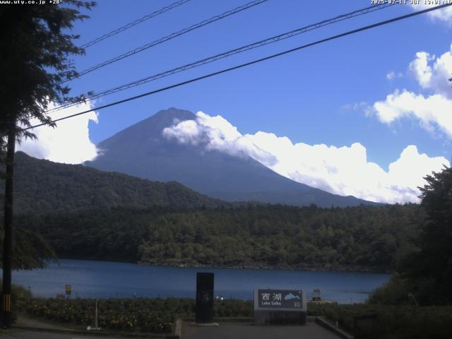 西湖からの富士山