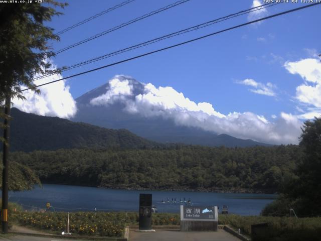 西湖からの富士山