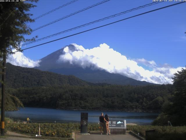 西湖からの富士山