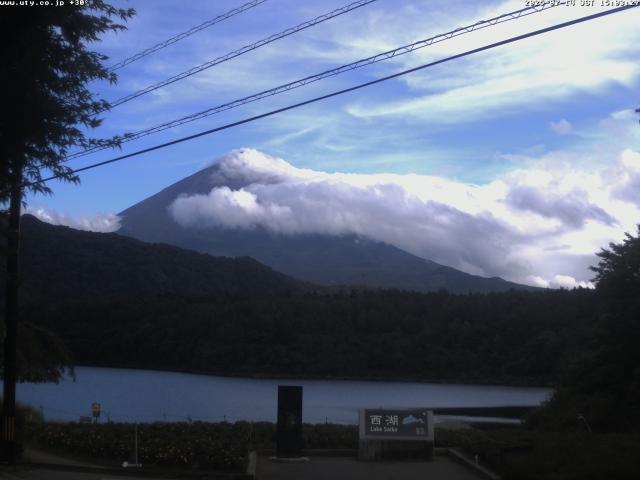 西湖からの富士山