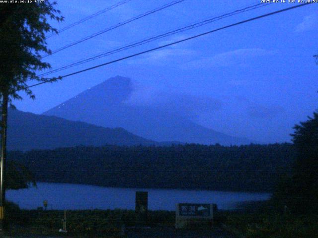 西湖からの富士山