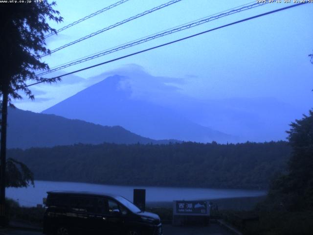 西湖からの富士山