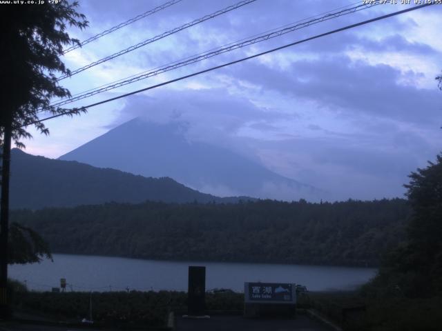 西湖からの富士山