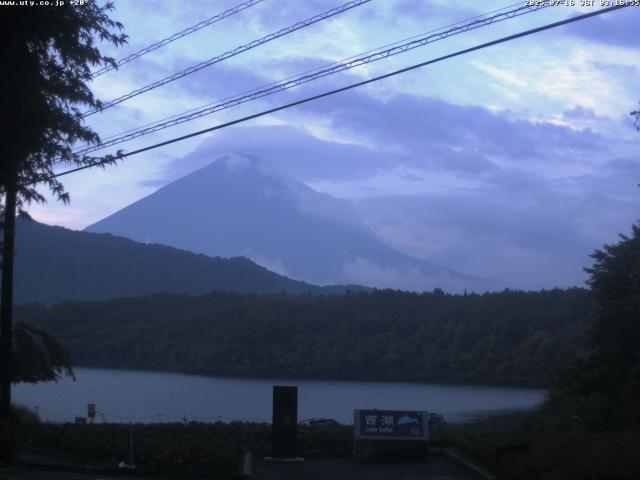 西湖からの富士山