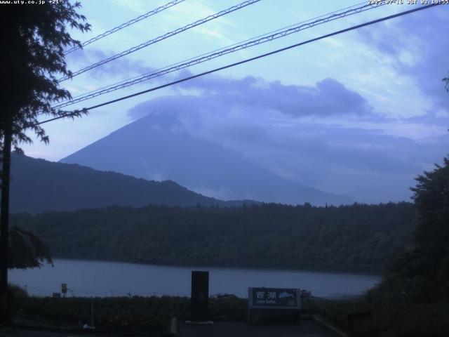 西湖からの富士山