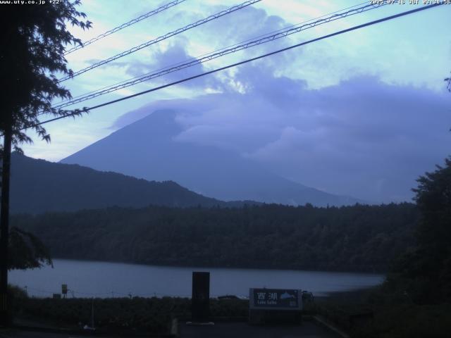 西湖からの富士山