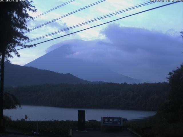 西湖からの富士山