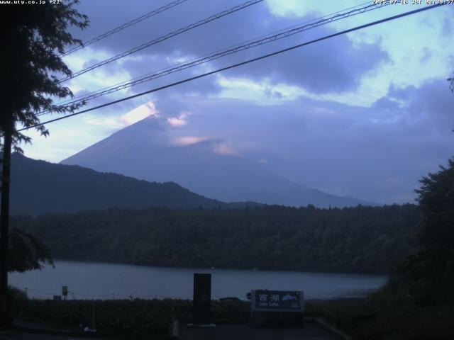 西湖からの富士山