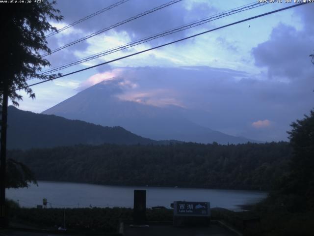 西湖からの富士山