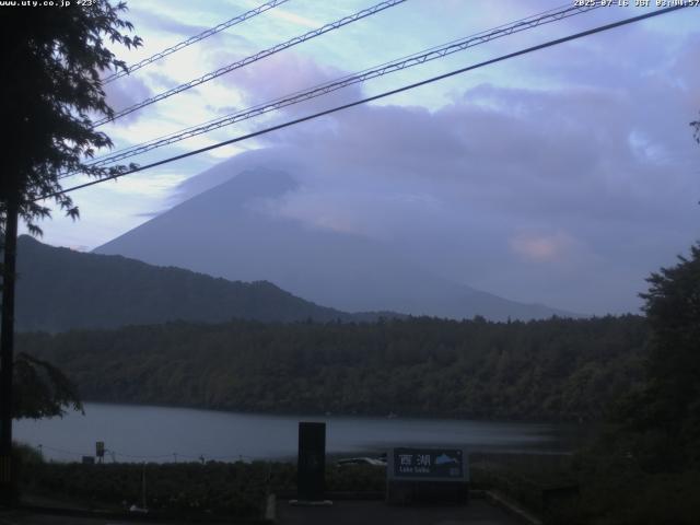 西湖からの富士山
