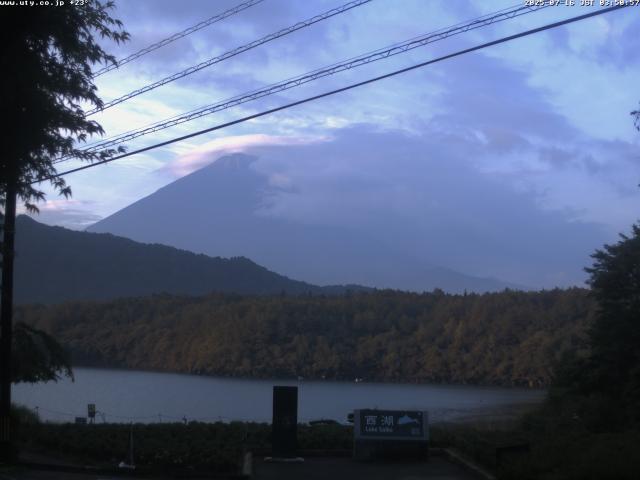 西湖からの富士山