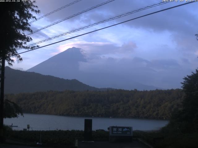 西湖からの富士山