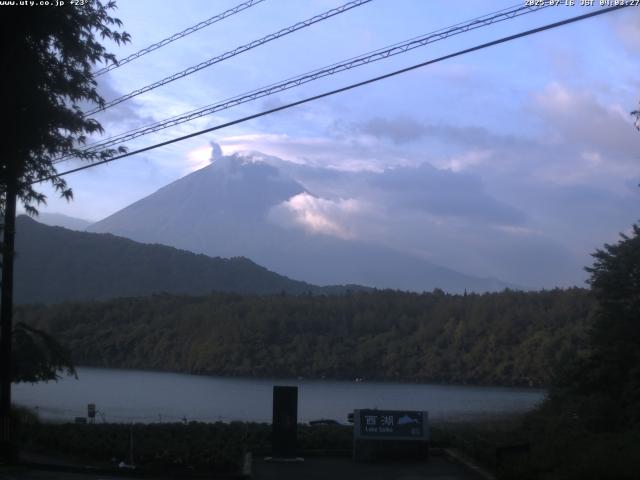 西湖からの富士山