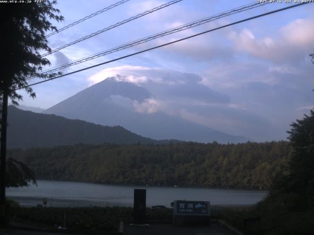 西湖からの富士山