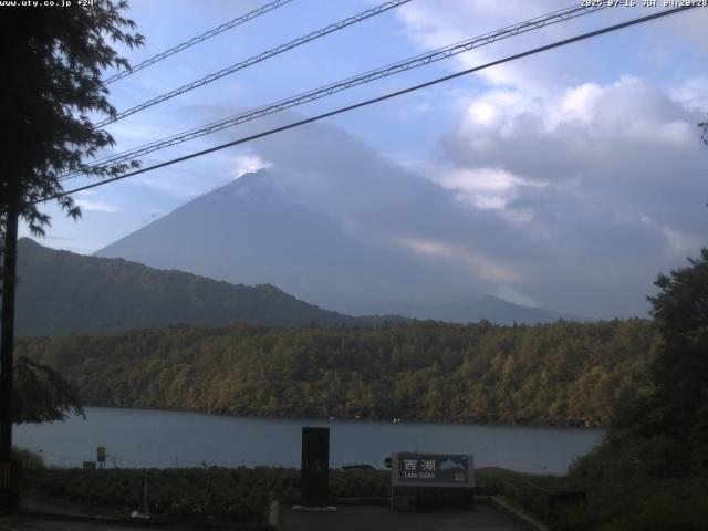 西湖からの富士山