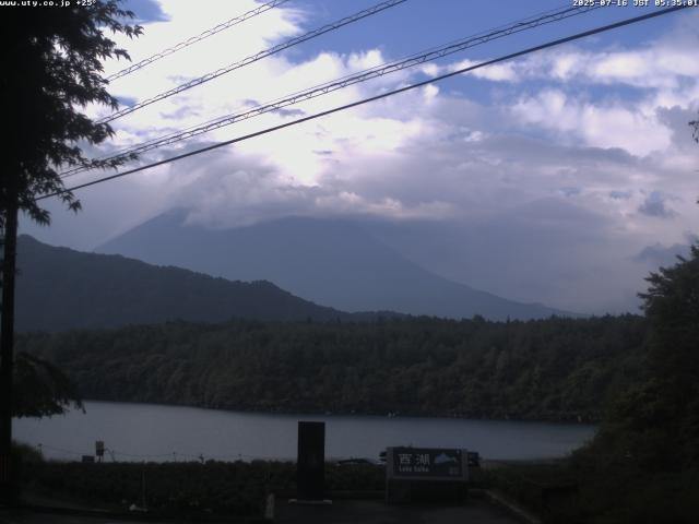 西湖からの富士山