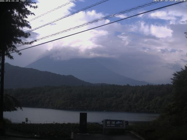 西湖からの富士山