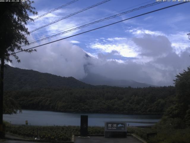 西湖からの富士山